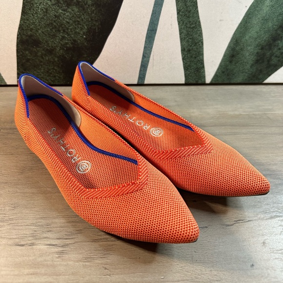 Rothy’s The Point (Retired) Persimmon Orange 8 EUC - Picture 2 of 11